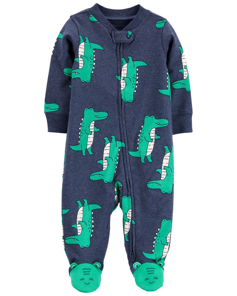 Alligator 2-Way Zip Cotton Sleep & Play | Carter's