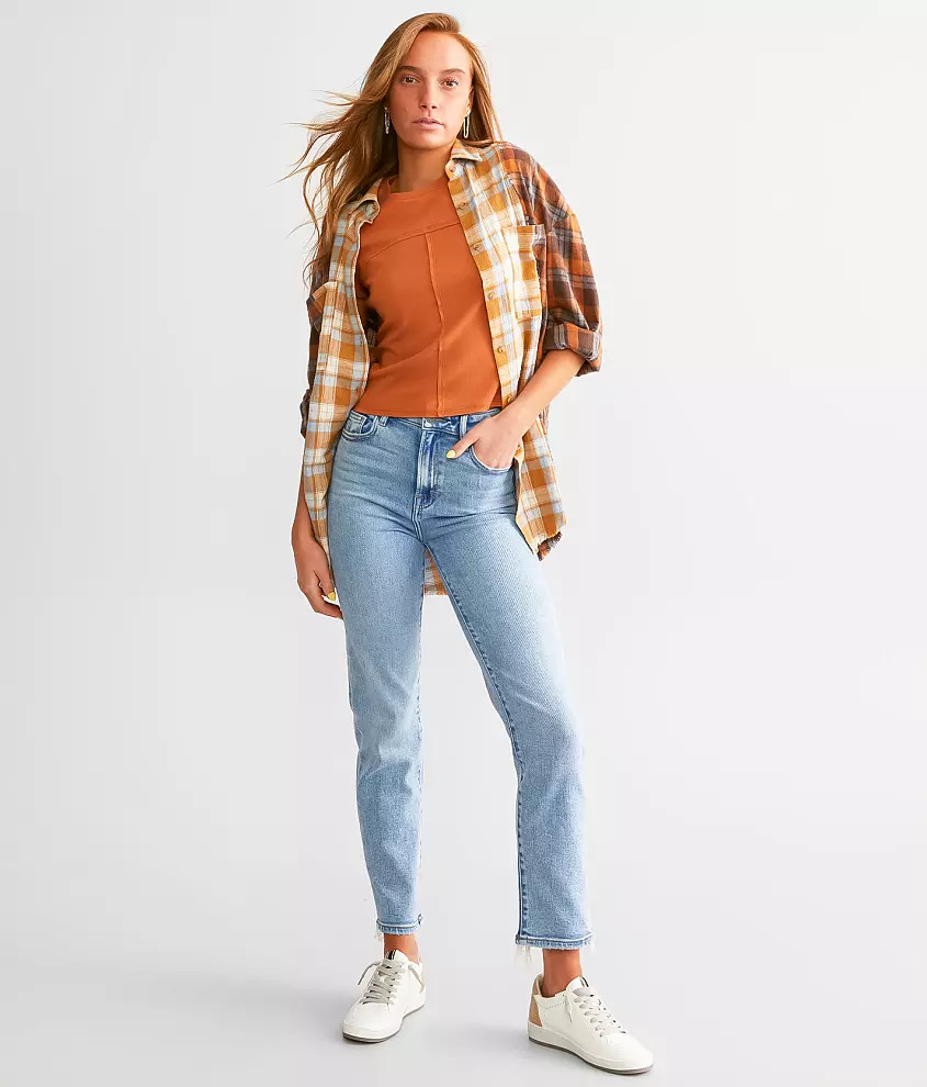 Tracey Cropped Straight Stretch Jean | Buckle