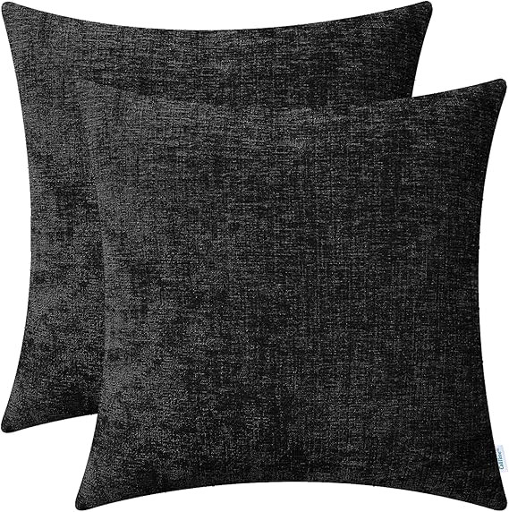 CaliTime Decorative Couch Throw Pillow Covers 20 X 20 Inches Pack of 2 Cozy Chenille Cushion Case... | Amazon (US)