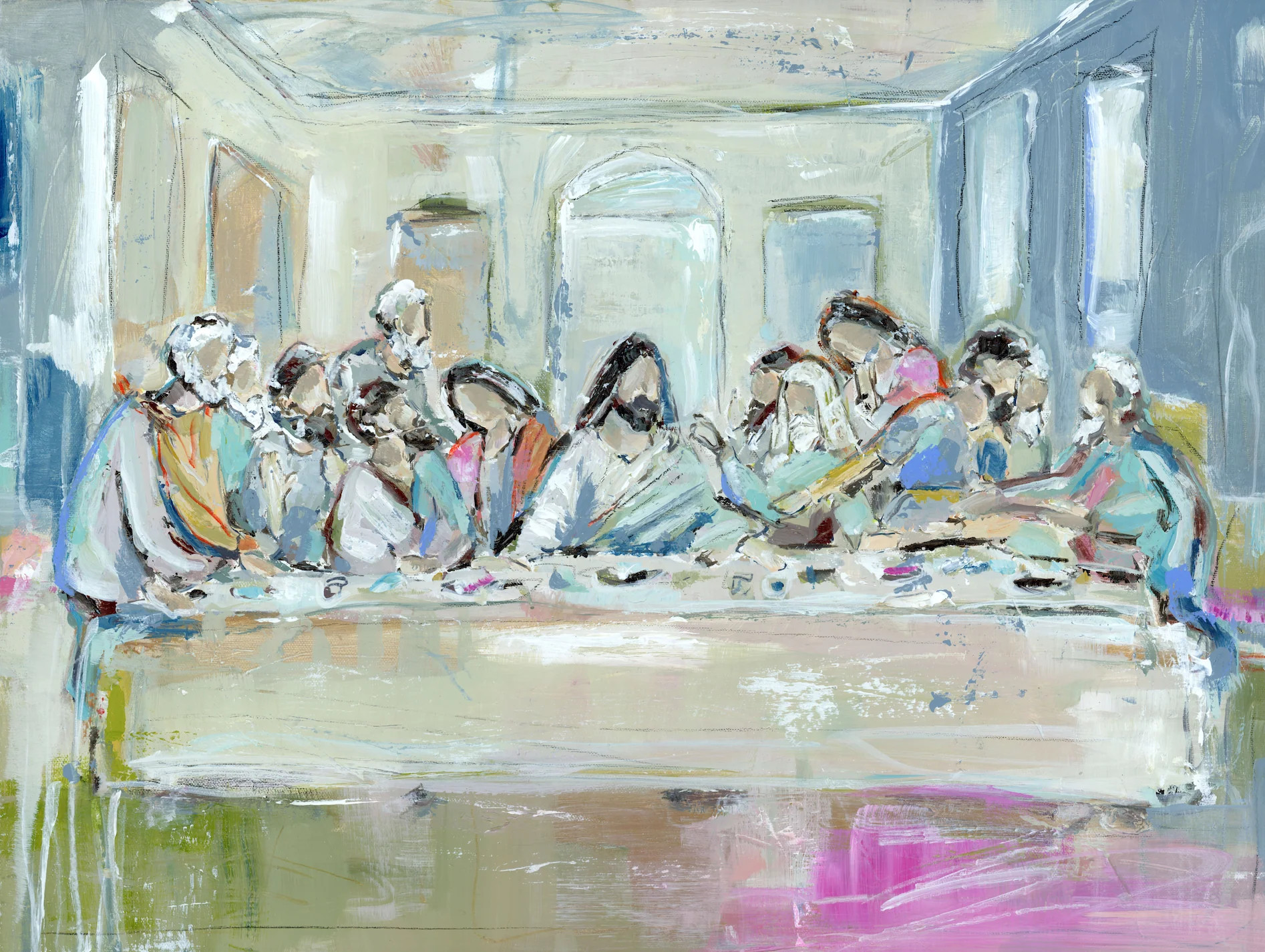 The Legacy Meal II on paper | Chelsea McShane Art