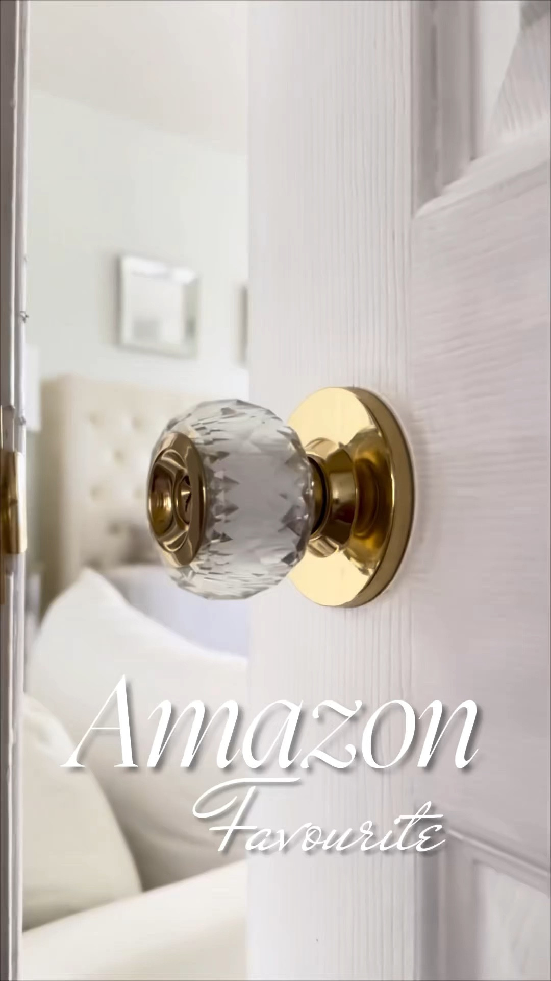 Crystal door knob.