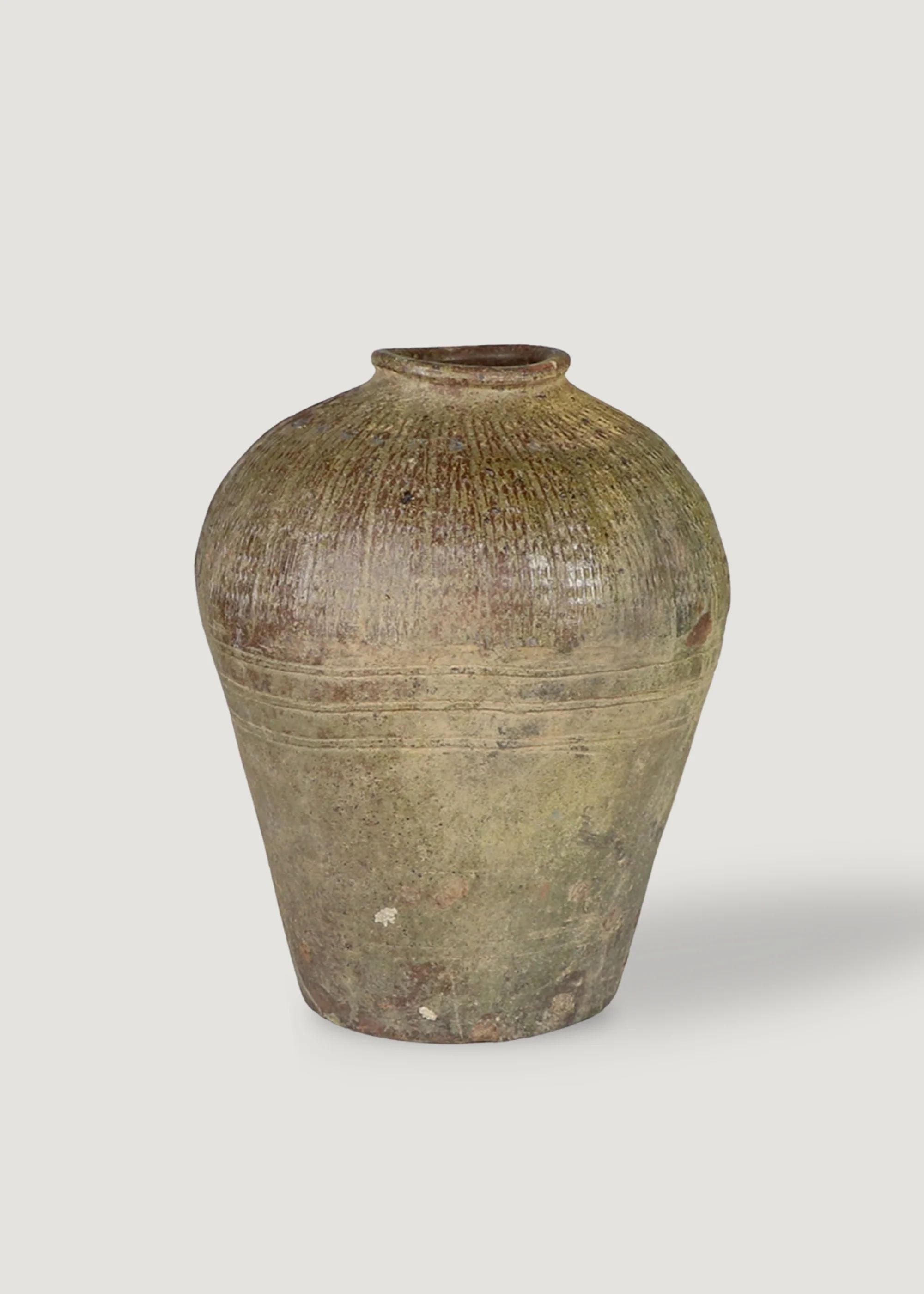 Small Vintage Handmade Chinese Mijiu Jar Vase | Afloral