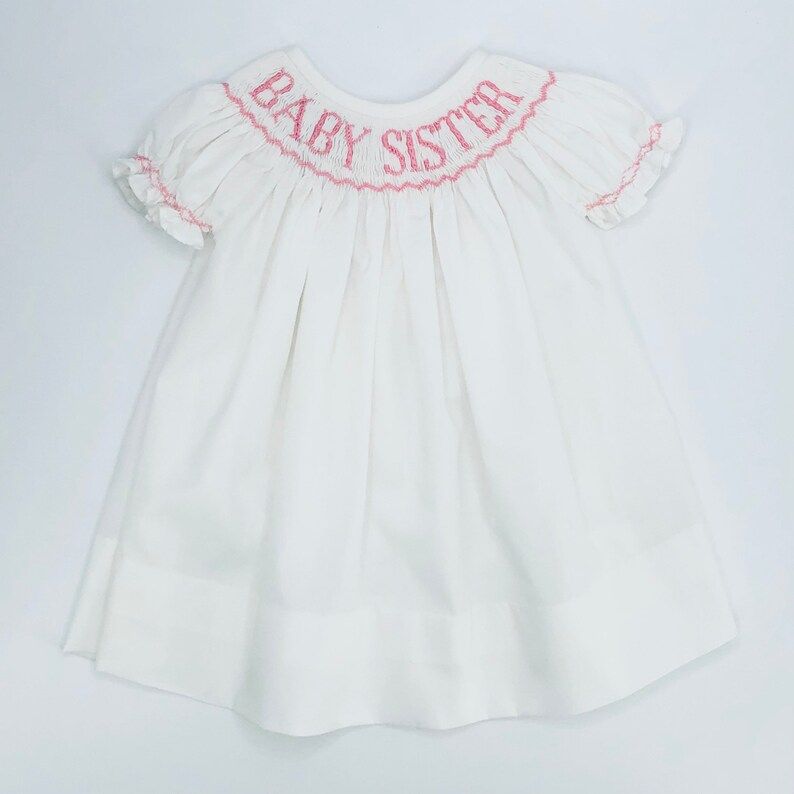 Baby Sister Smocked Bishop Dress | Etsy (US)