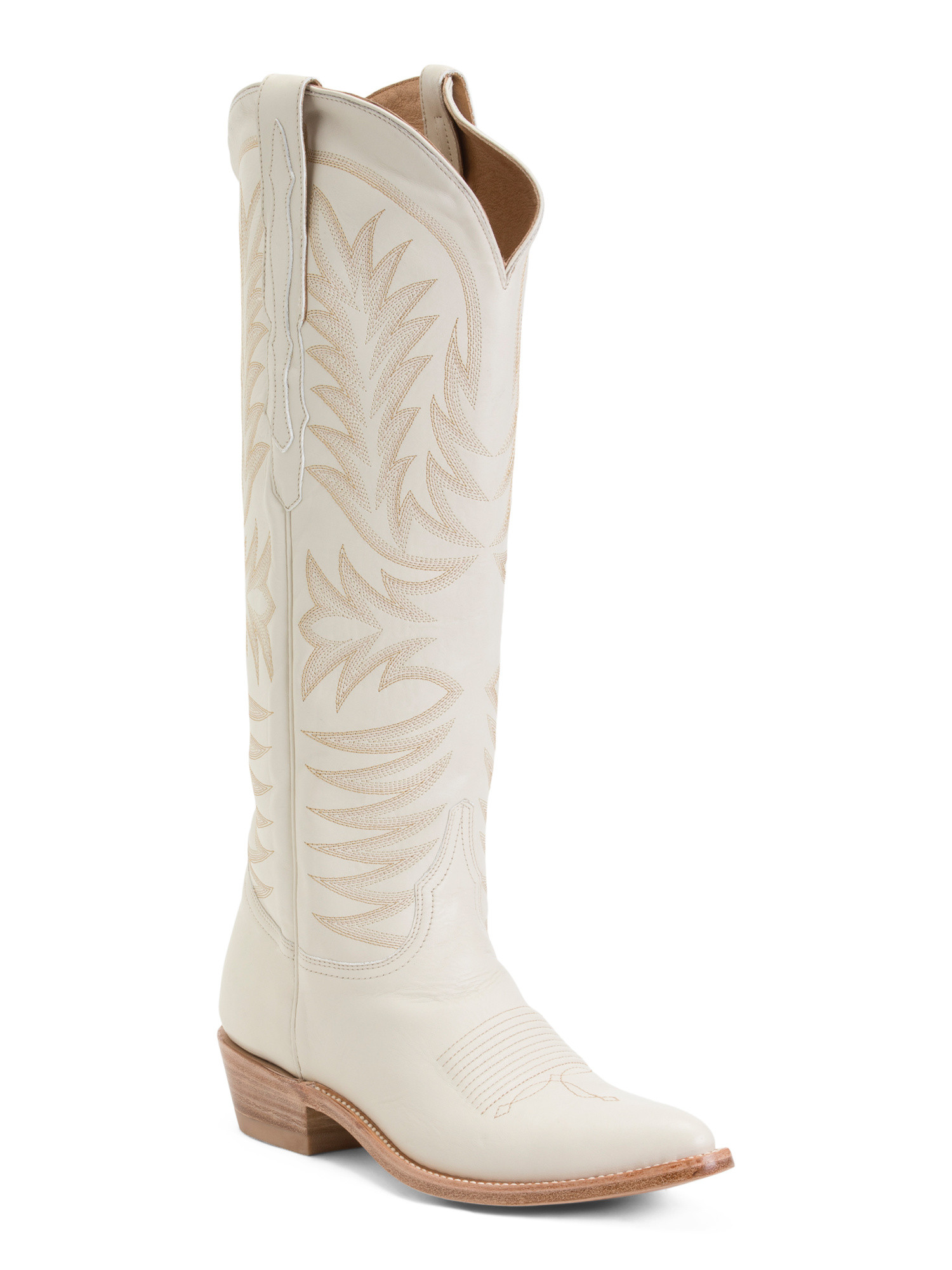 Made In Mexico Leather Handmade Sorrell Tall Western Boots | TJ Maxx