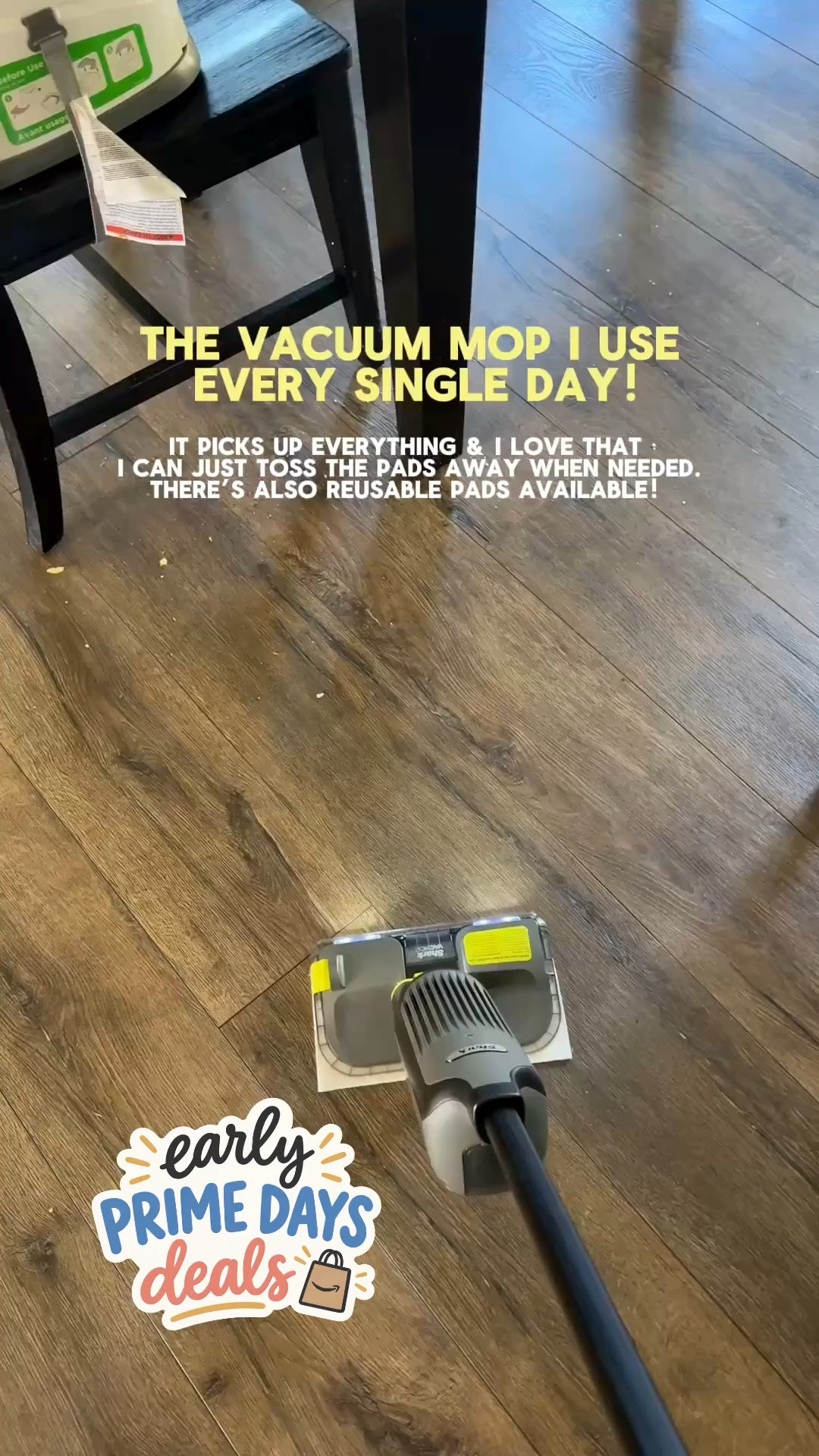 The vacuum mop is use every single day is on sale for Amazon prime day deals!

#primeday #sharkvacuum #ltksalealert