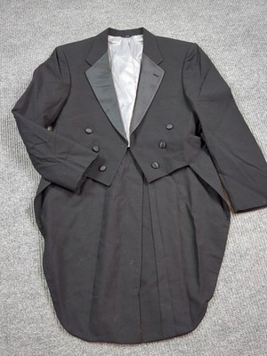 Vintage Christian Dior Monsieur Tuxedo Jacket Tailcoat Mens 40R Black | eBay US