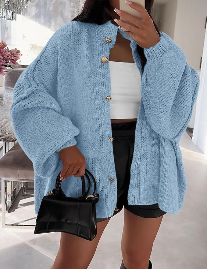 PRETTYGARDEN Women's Oversized Chunky Cardigan Sweaters | Amazon (US)