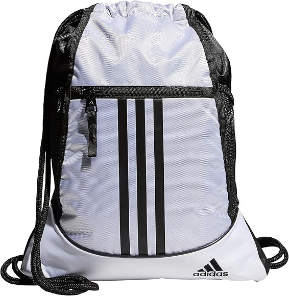 adidas Alliance II Sackpack, Drawstring, Lightweight Small Gym Bag for Women, Soccer Backpack, Wh... | Amazon (US)