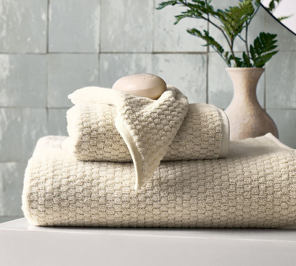 Textured Honeycomb Towel | Pottery Barn (US)
