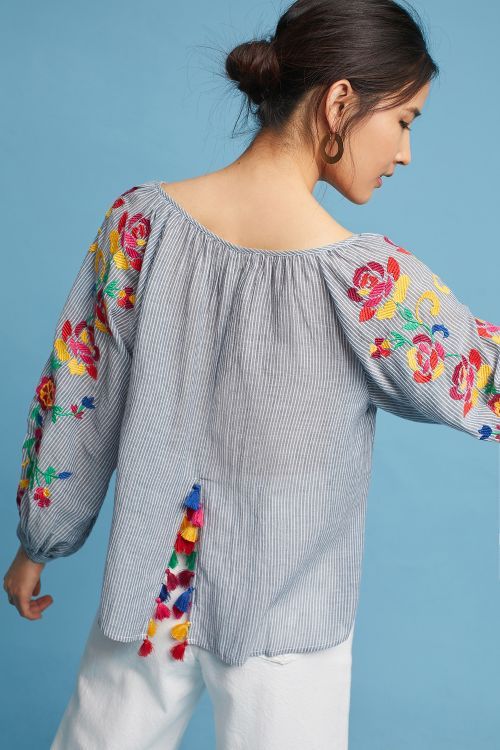 Embroidered Soleil Top | Anthropologie (US)