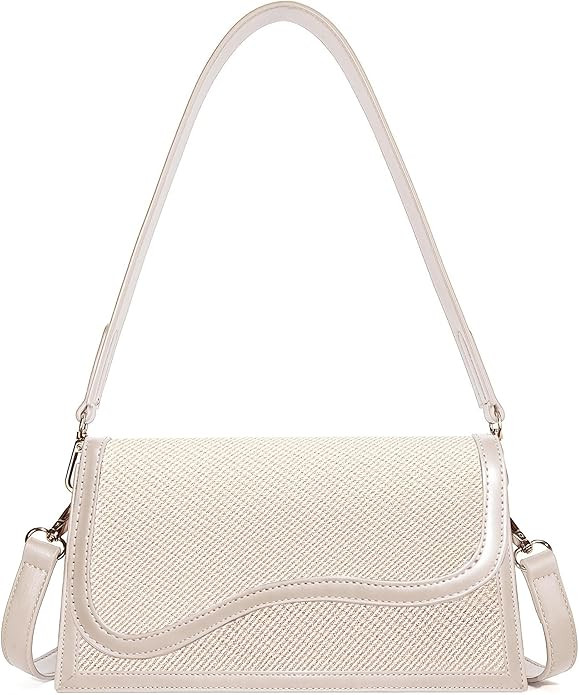Shoulder Bag for Women Retro Classic Cross Body Purse with 2 Removable Straps | Amazon (US)