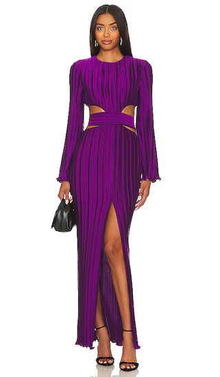 Phillipa Gown in Magenta Cut Out Long Sleeve Wedding Guest Dress Long Sleeve Fall Dress With Sleeves | Revolve Clothing (Global)