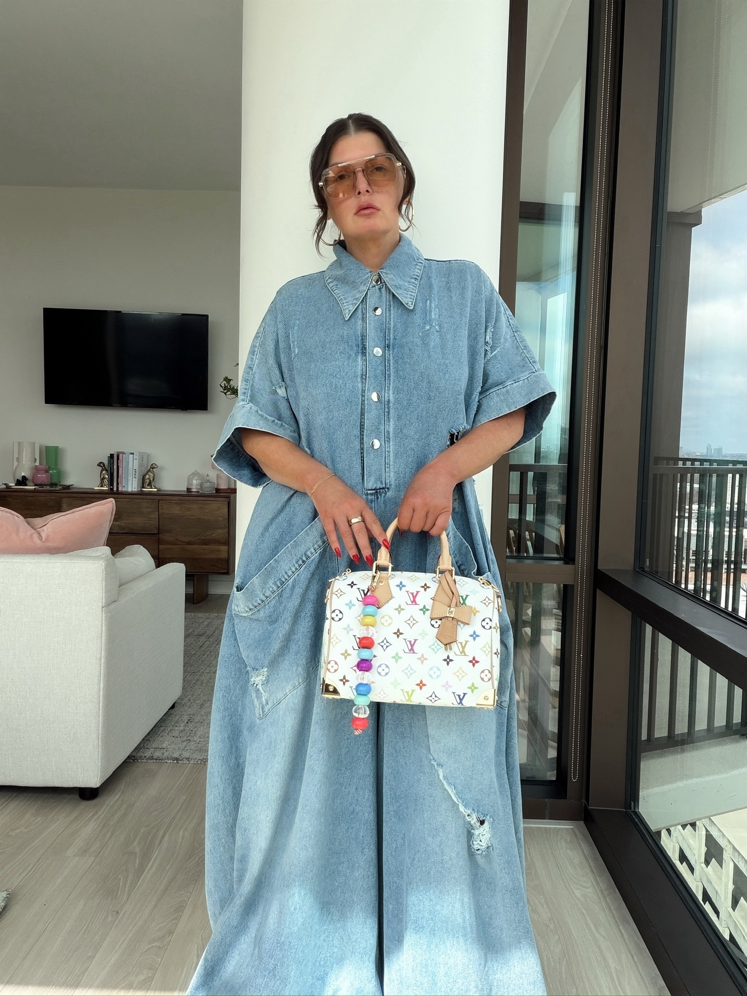 Jumpsuit runs huge. I’m wearing a S-M, it’s insanely long but bc it’s distressed you can cut a raw hem to your preferred length. The raw hem will go with the style of the jumpsuit.

Denim midi dress runs true to size. Very dusty denim with stretch. Perfect for Spring & Summer weather  

#LTKgrwm #LTKootd #LTKootd #LTKSeasonal #LTKActive #LTKSeasonal #LTKActive #LTKootd #LTKActive #LTKSeasonal #LTKootd #LTKSeasonal #LTKootd #LTKActive

#LTKootd #LTKdayinmylife #LTKSeasonal

#LTKSeasonal #LTKActive #LTKootd