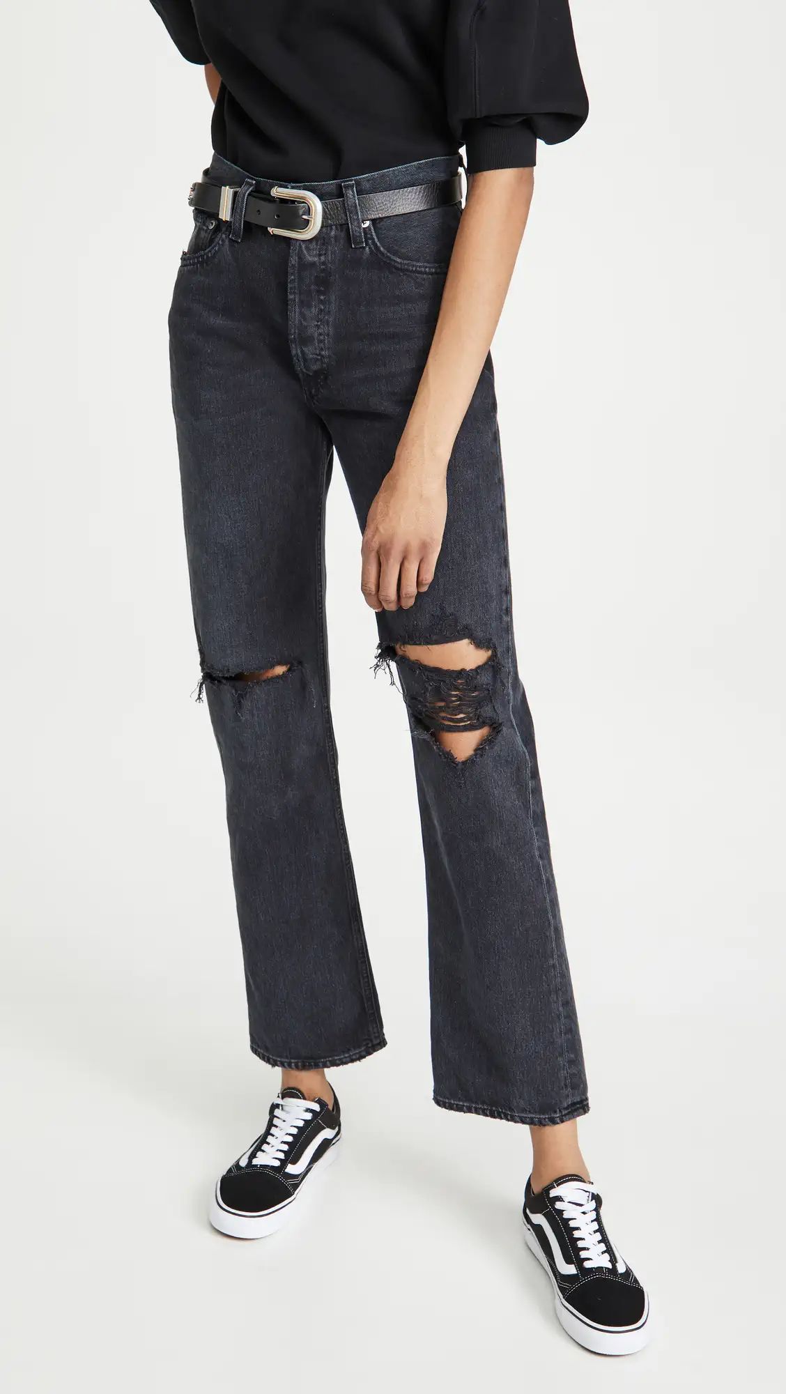 AGOLDE Lana Mid Rise Straight Jeans | Shopbop | Shopbop