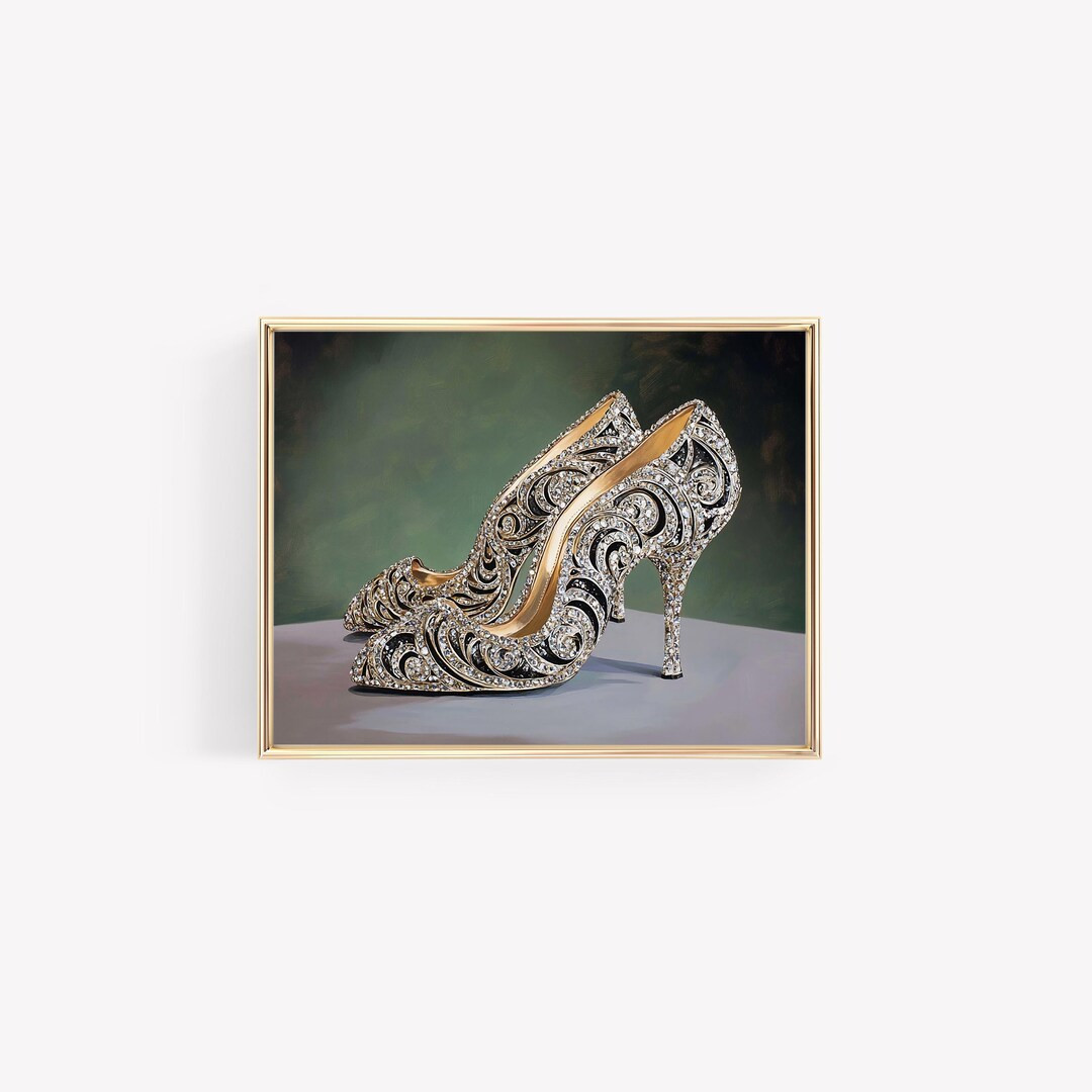 Jeweled Slippers Wicked Digital Art St Patricks Day Art Green Art Wizard of Oz Wicked Fan Art Elp... | Etsy (US)