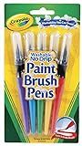 Amazon.com: Crayola Washable Paint Brush Pens, No Drip, Kids Paint Set, Gift, 5 Count : Arts, Cra... | Amazon (US)