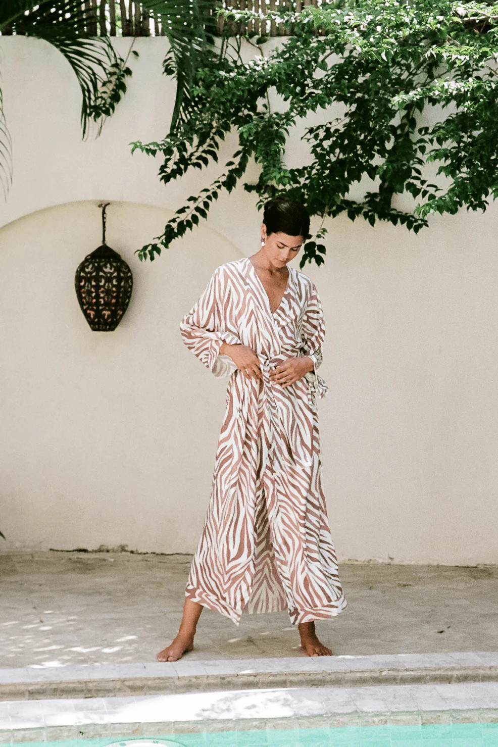 Alice Kimono - Long - ECOVERO™ - Zebra | Piyama US