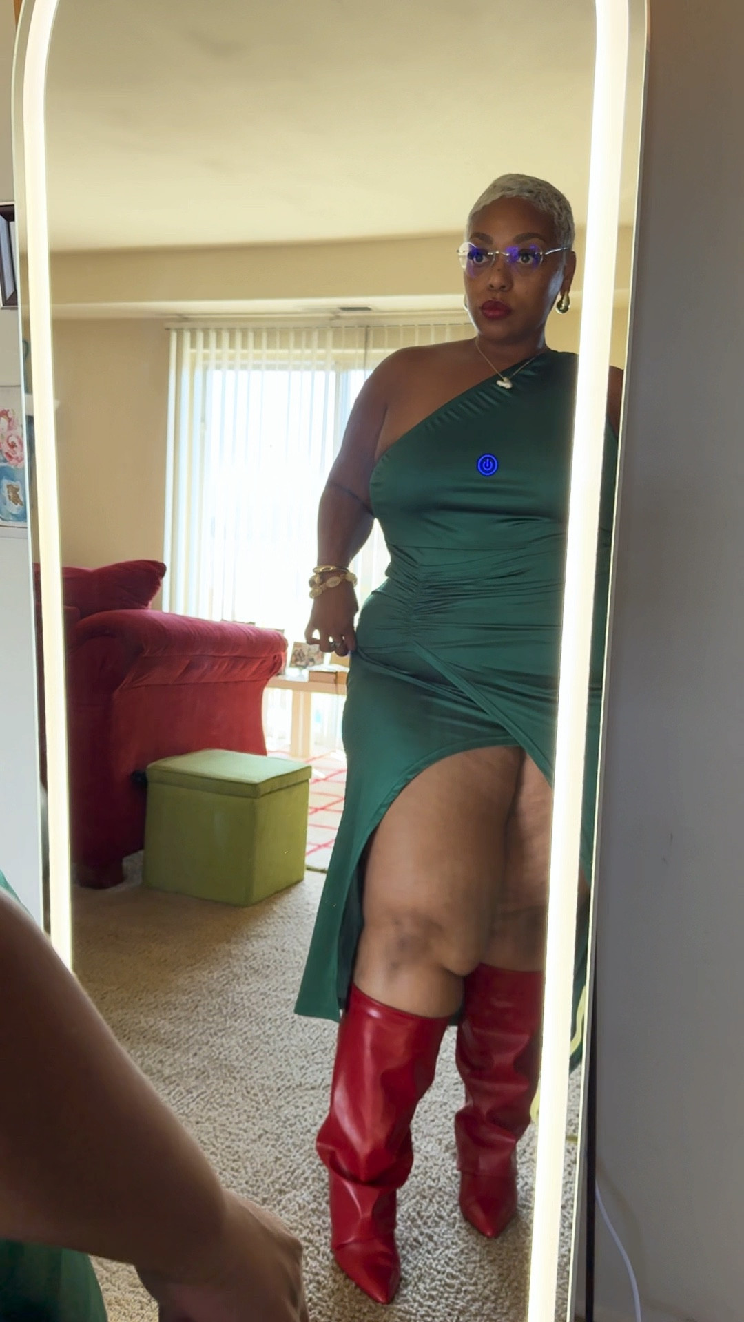 Prepping for Holiday Festivities 🍃💋 

*Exact  dress is in my TikTok showcase 🔗in my IG , I’ve tagged a similar dress babes *

#LTKPlusSize #LTKBeauty #LTKVideo