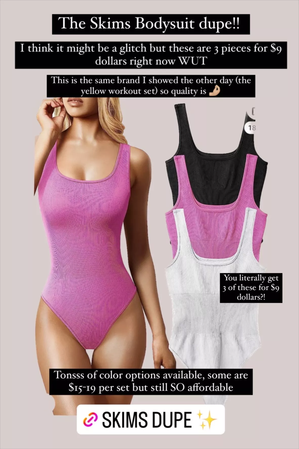 OQQ Women's 3 Piece Bodysuits Sexy … curated on LTK