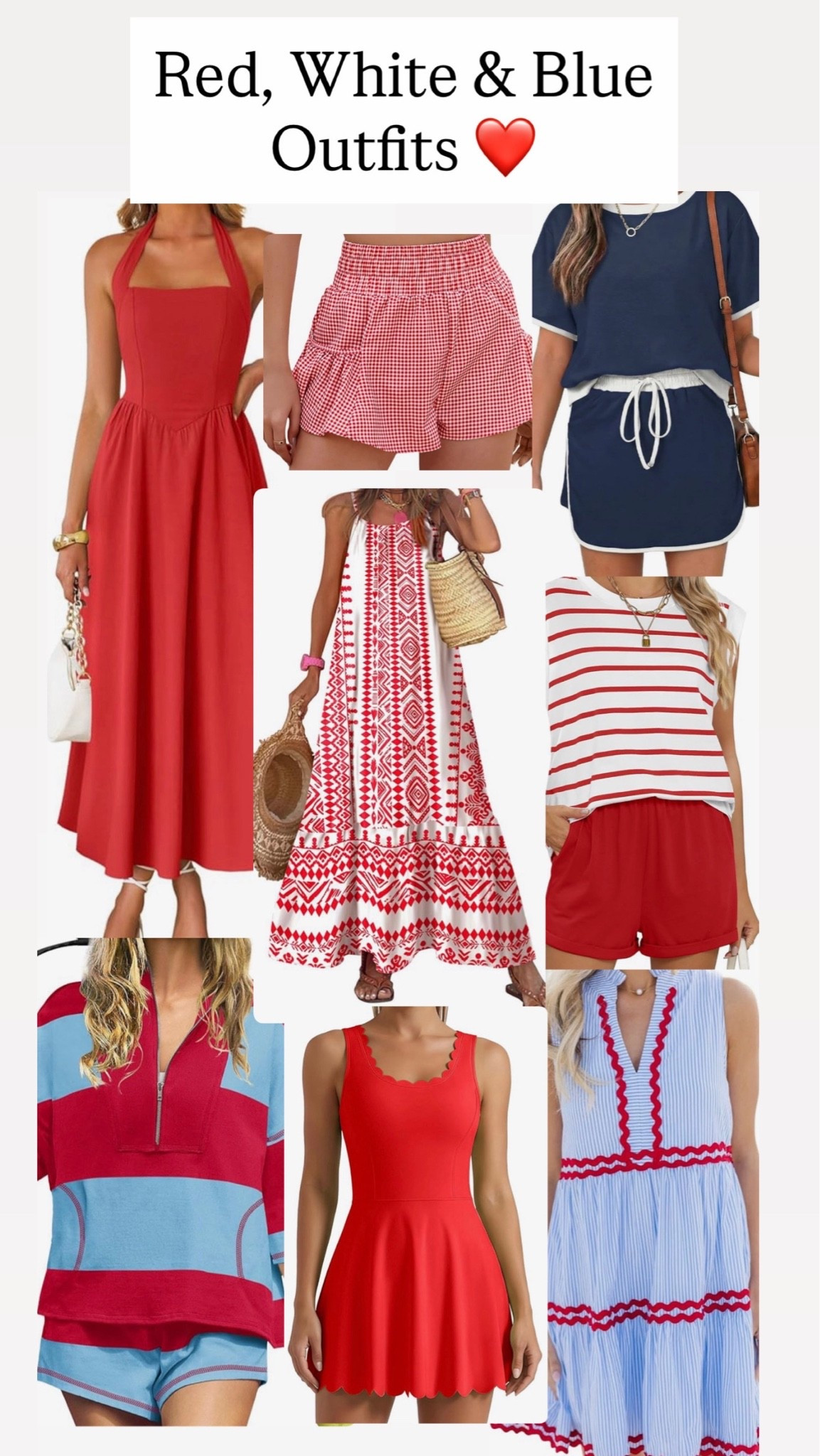 Red, white and blue outfits ❤️

#LTKootd