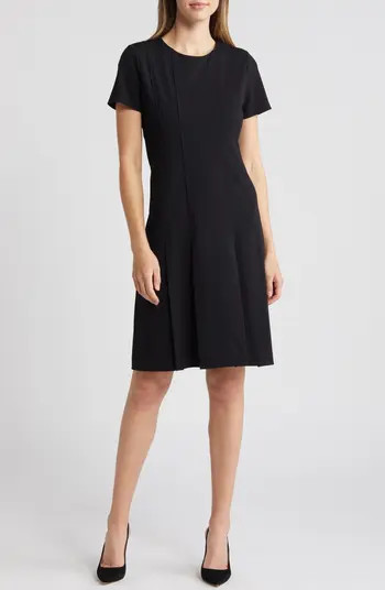 Stretch Crepe Fit & Flare Dress | Nordstrom