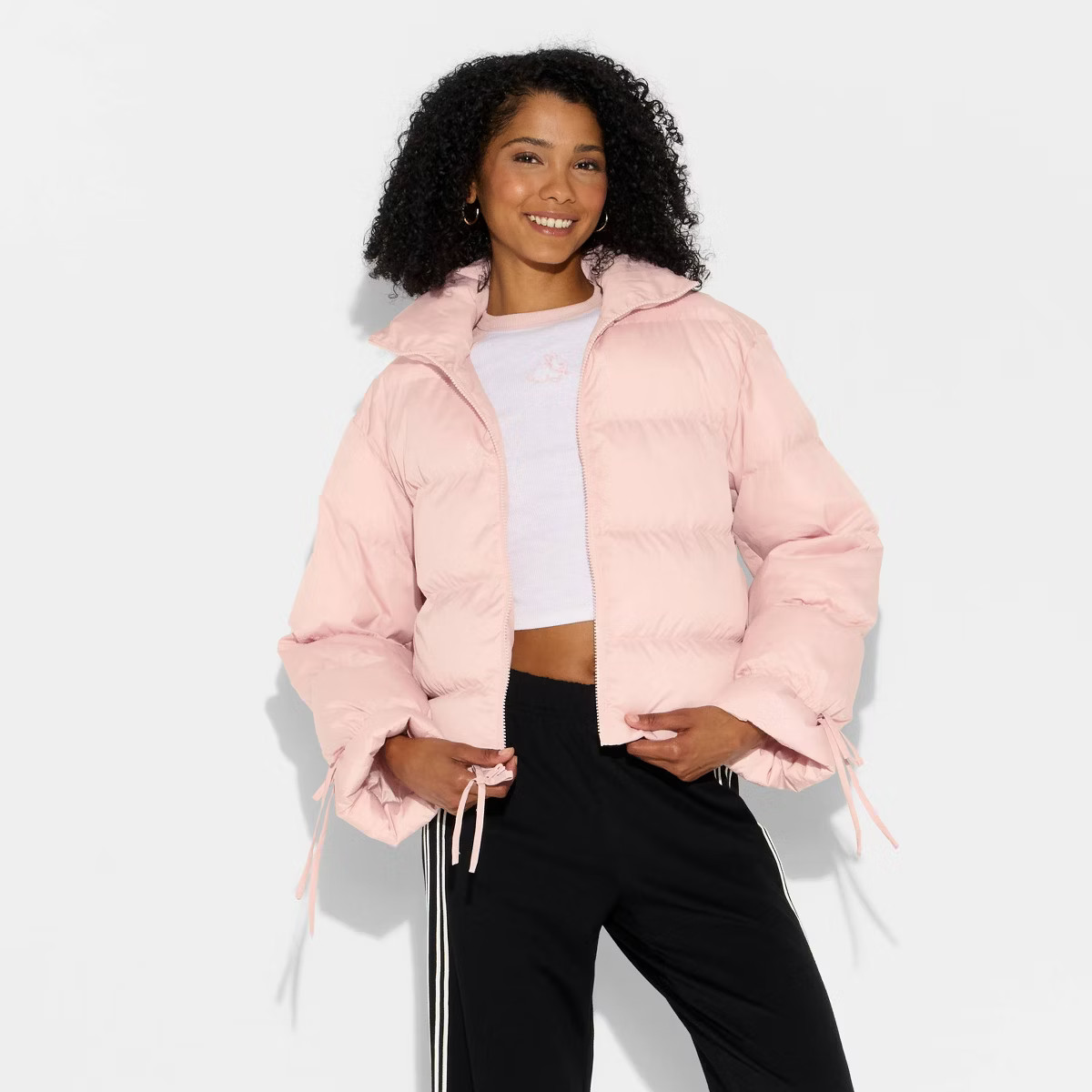 Women's Bow Puffer Jacket - Wild Fable™ | Target