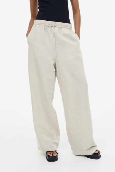 Schlupfhose aus Leinenmischung | H&M (DE, AT, CH, NL, FI)