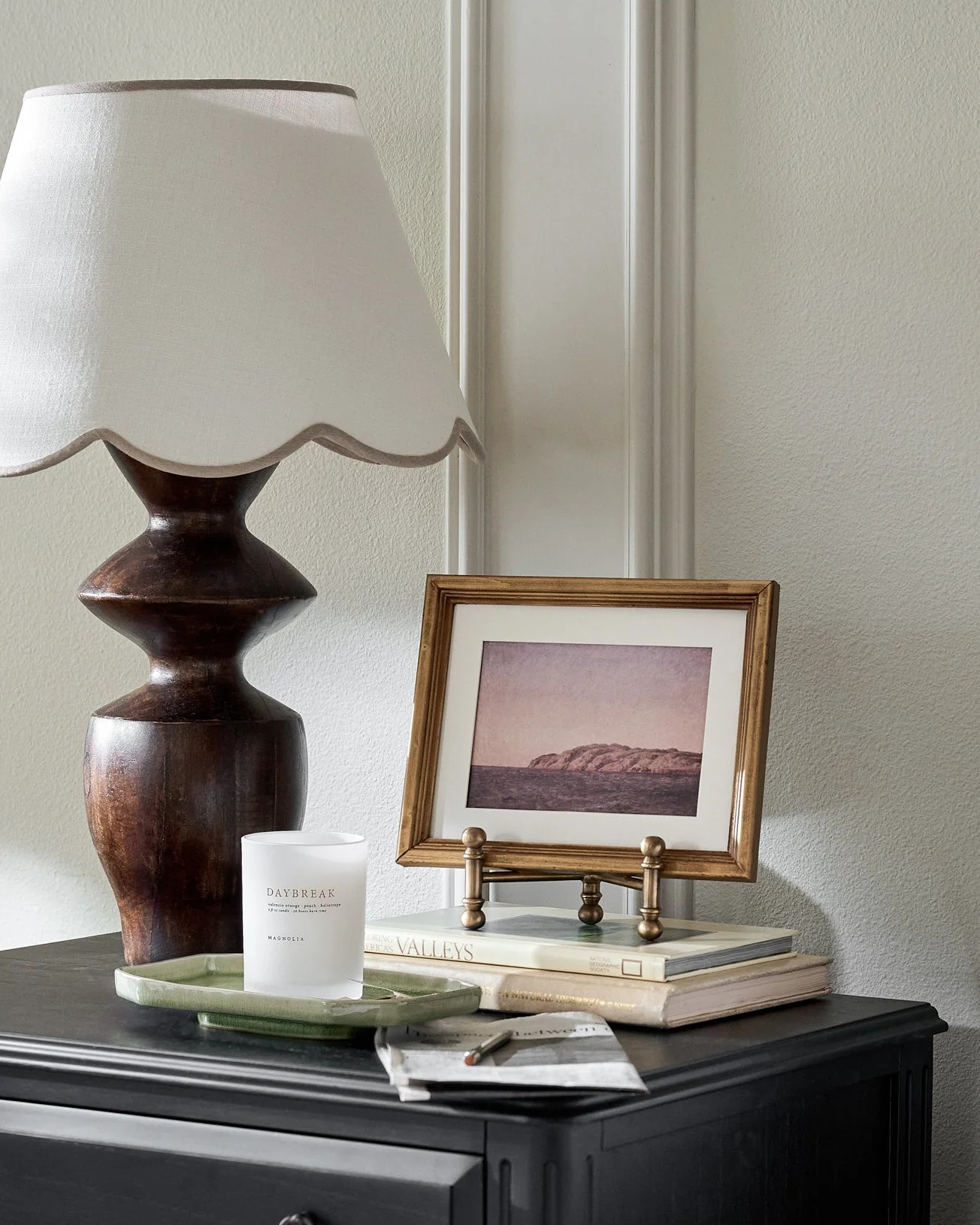 Arthur Antiqued Brass Photo Easel | Magnolia