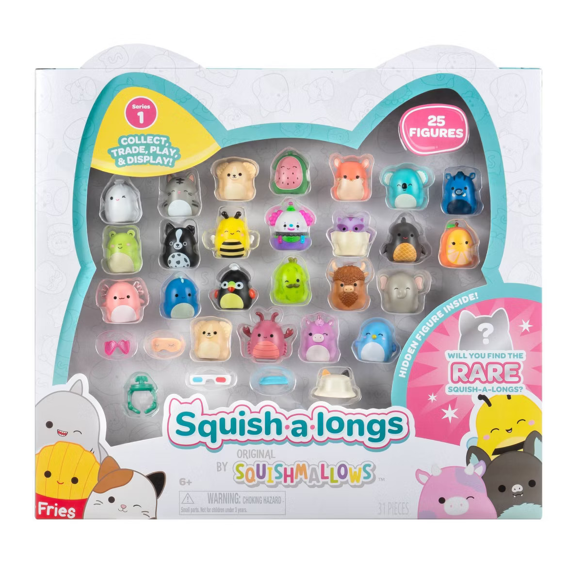 Squish a longs Series 1 Mini Squish with 5 Accessories, Ring and Collector's Guide - Collect, Tra... | Target