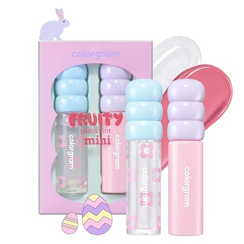 COLORGRAM FRUITY GLASS TINT MINI SET 03 COOL BEST SET | Moisturizing & Long Lasting Korean Lip Stain Tint | Stocking Stuffer, Gifts for Women and Teen Girls | Amazon (US)