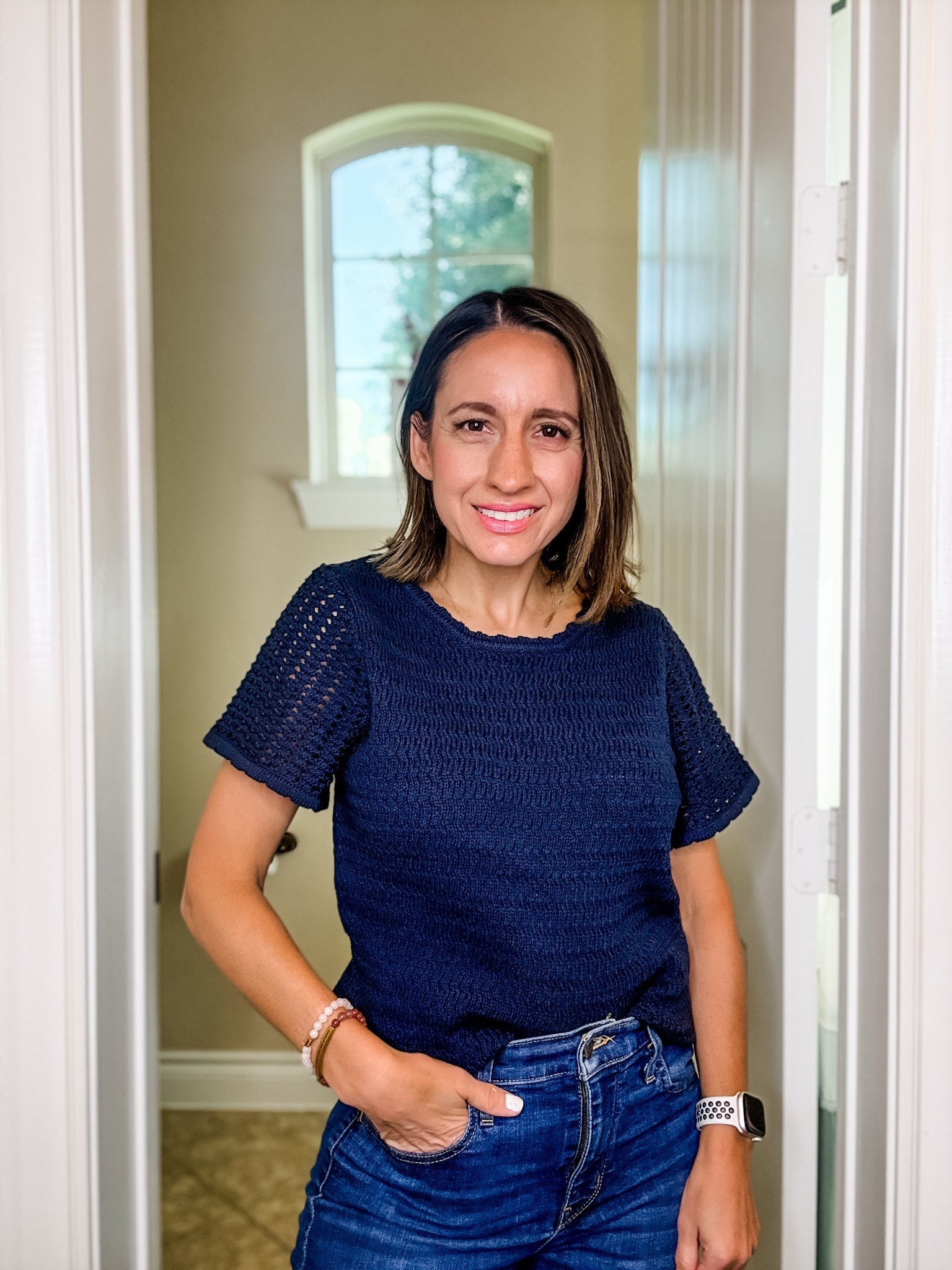 Petite-Friendly Top That Runs Big | Size Down One

If you’re thinking about grabbing this top, my biggest tip is to size down one size for the best fit. It has a relaxed, oversized fit, so going down gives it a more flattering look while still feeling comfortable.

I love styling it with denim shorts now and jeans later for an easy summer-to-fall transition. It’s a versatile staple that can be dressed up with wedges or kept casual with sneakers or sandals.

petite fashion, oversized top, size recommendation, casual outfit, summer outfit, transition outfit, affordable fashion, everyday style, petite outfit inspiration, wardrobe staple.

#LTKOver40 #LTKPetite #LTKSeasonal