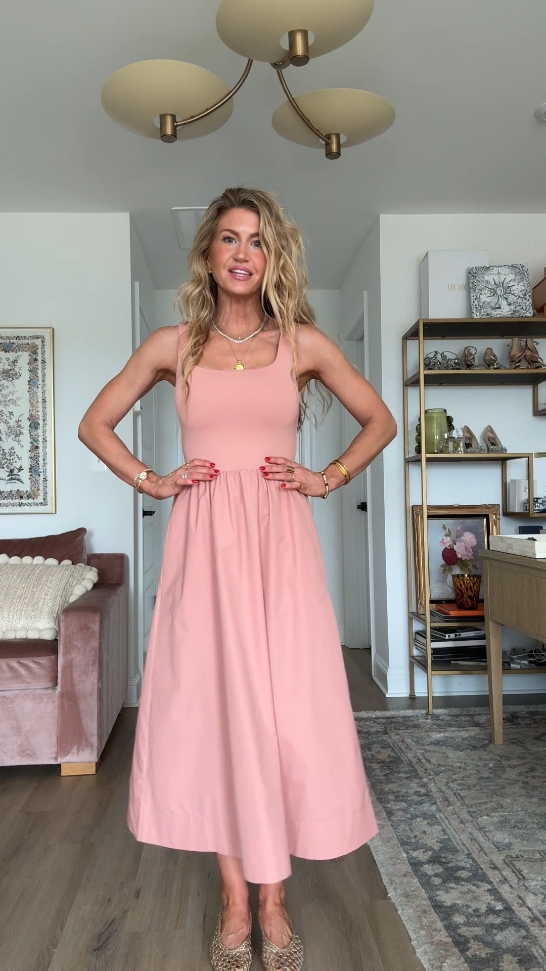 The most flattering summer dress! 
Dress: runs TTS, wearing size 2

#LTKootd #LTKgrwm #LTKSeasonal