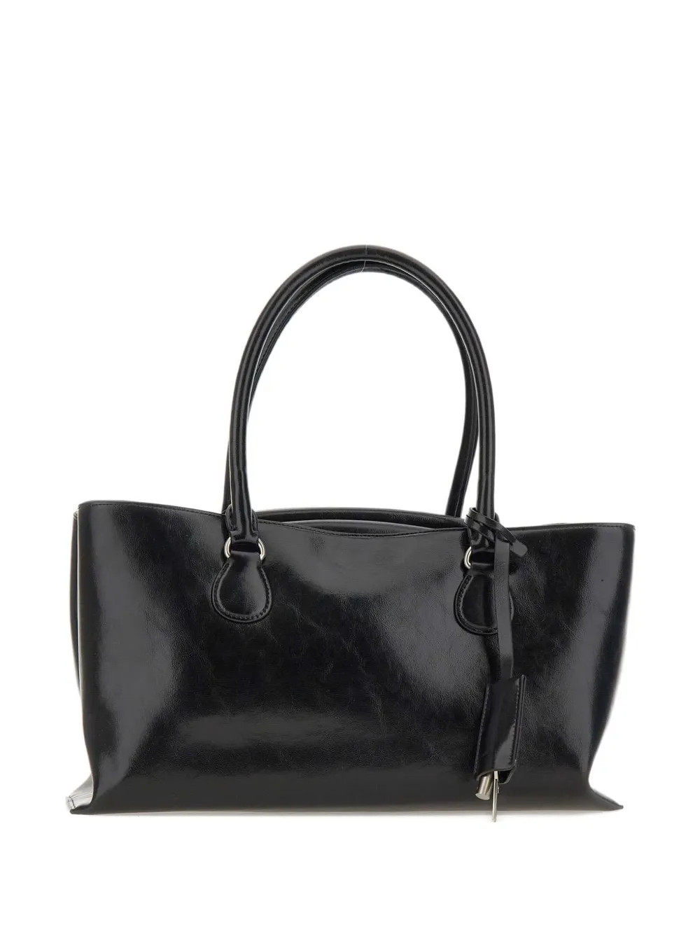 Osoi double-handle Leather Tote Bag | Black | FARFETCH GR | Farfetch Global