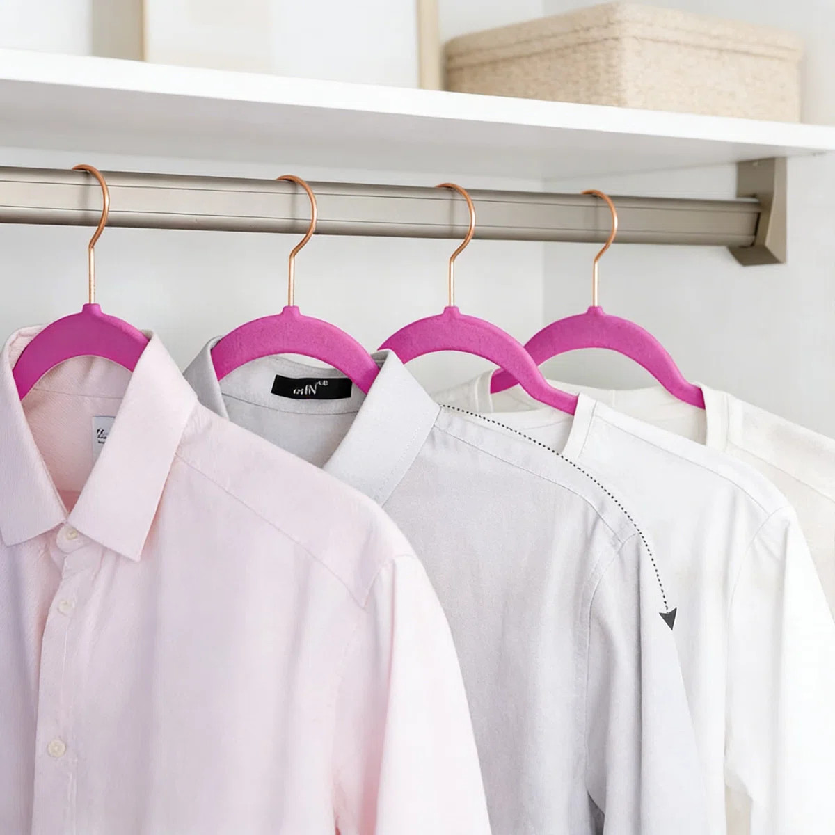 Premium Velvet Hangers 50-Pack, Heavy Duty Non-Slip Closet Hangers With Swivel Hooks, Space Savin... | Wayfair North America