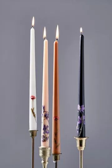 Winnie Floral Taper Candle Set | Urban Outfitters (US and RoW)