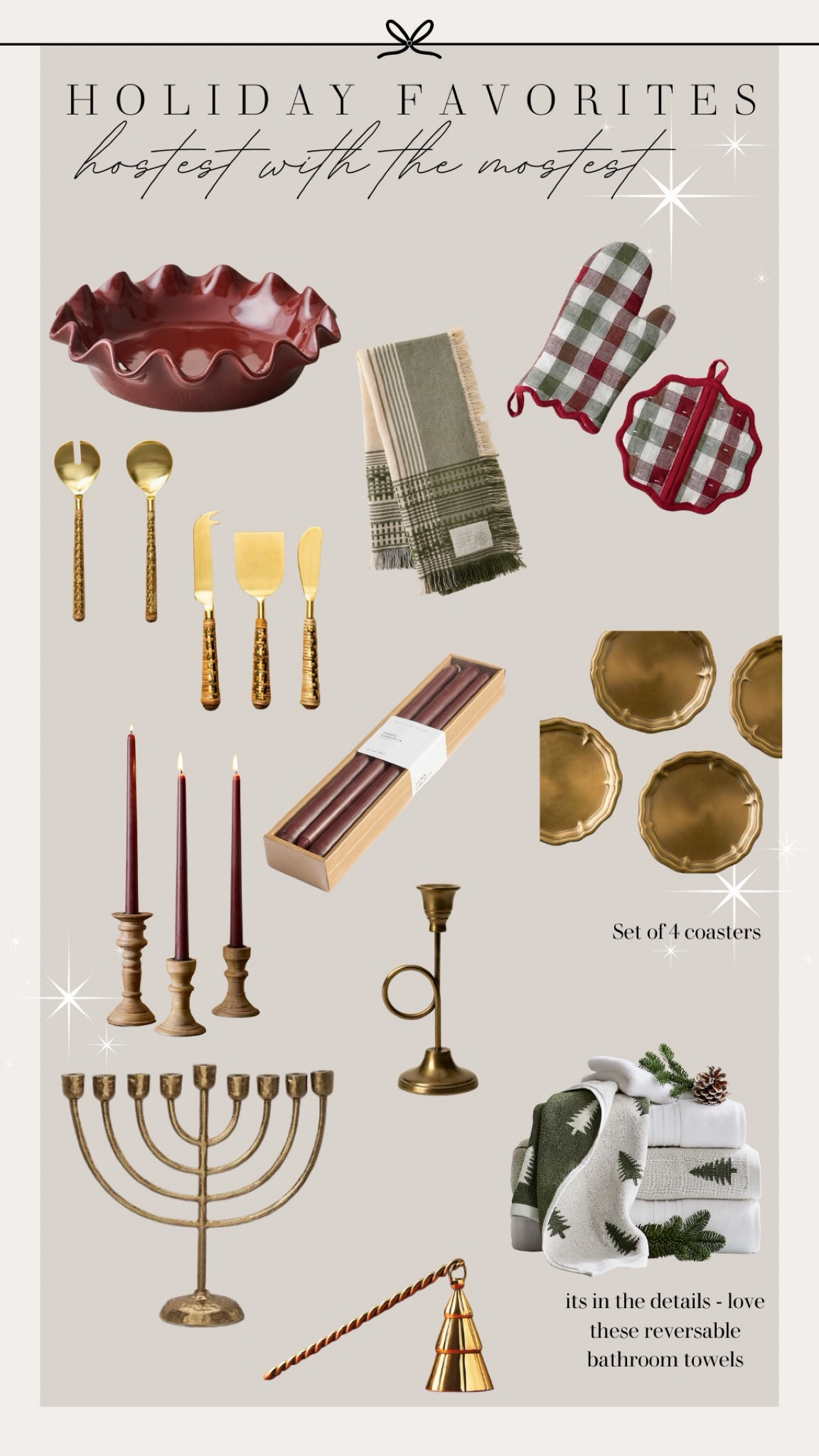 Holiday hosting, Christmas decor, Hanukkah decor. Hostess gifts. Christmas table, candles, coasters, holiday kitchenn

#LTKStyleTip #LTKHome #LTKSeasonal