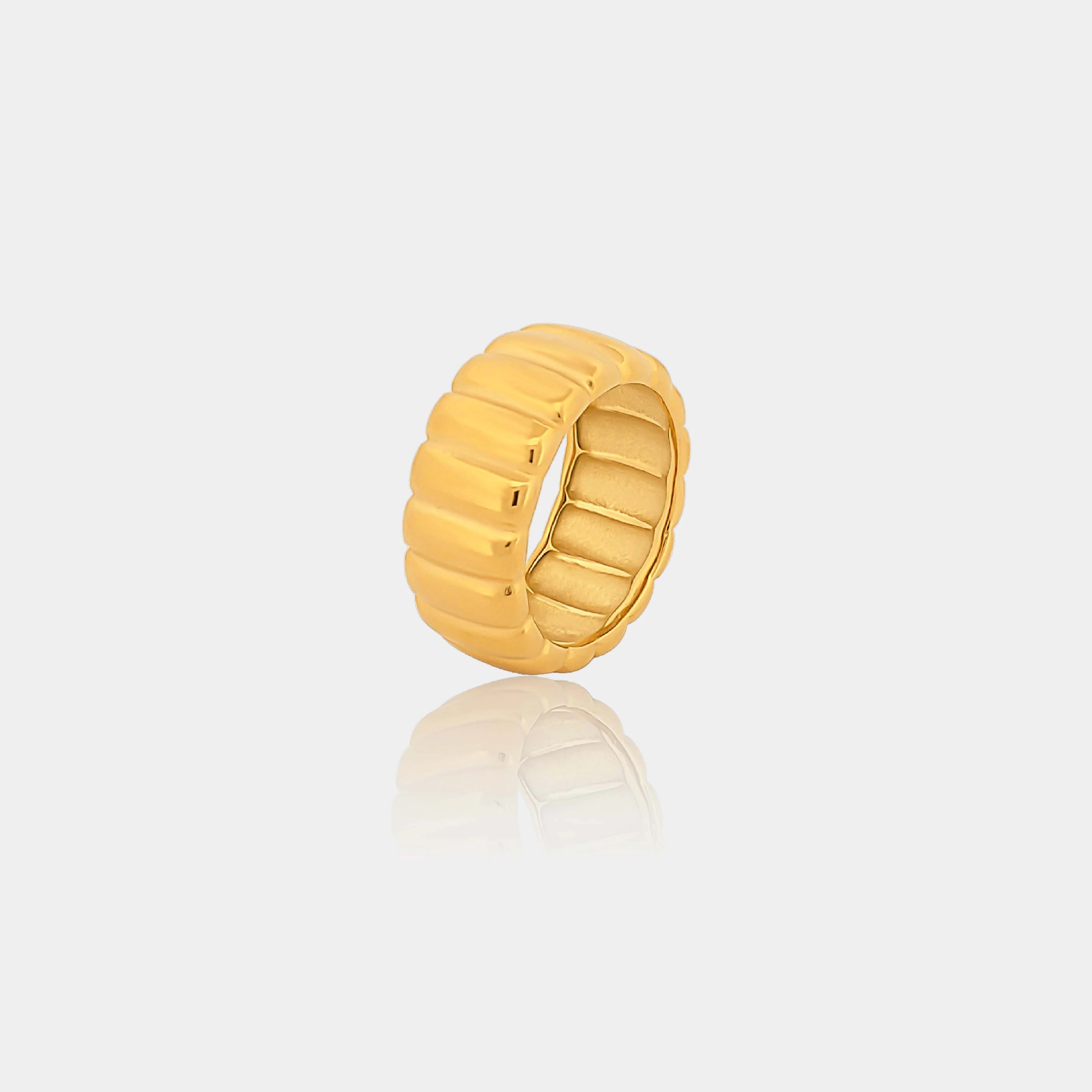 Jules Ribbed Ring | LINK'D THE LABEL