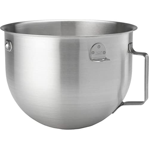 KitchenAid KN25NSF 5-Quart Stainless-Steel Commercial Mixing Bowl with Handle, Metal | Amazon (US)