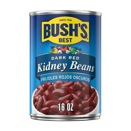 Bush's Dark Red Kidney Beans, Canned Beans, 16 oz | Walmart (US)