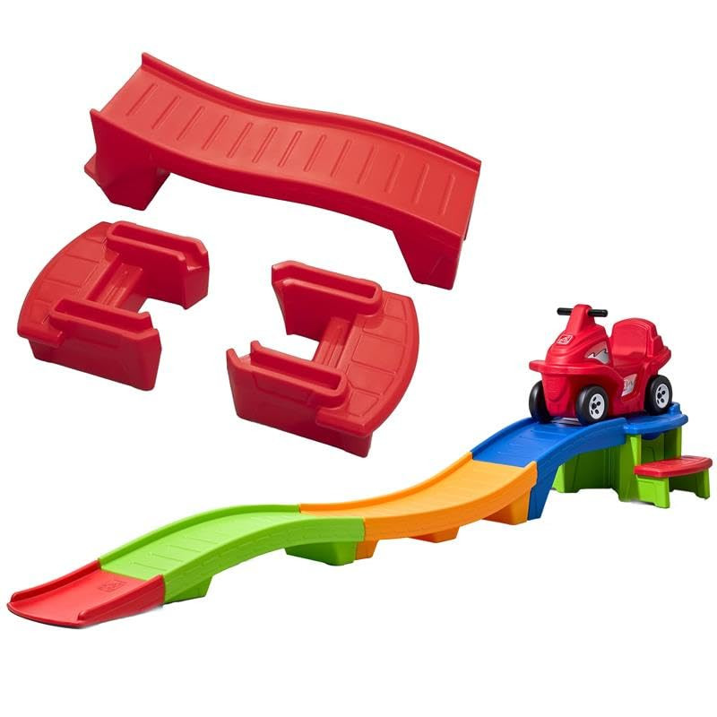 Step2 Up & Down Roller Coaster Rapid Ride & Hide with Farther & Faster Track Expansion Pack | Ext... | Amazon (US)
