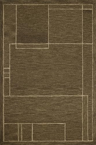 Loloi Jeremiah Brent Barrow Collection BAR-01 Olive/Natural 5'-0" x 7'-6" Area Rug | Amazon (US)