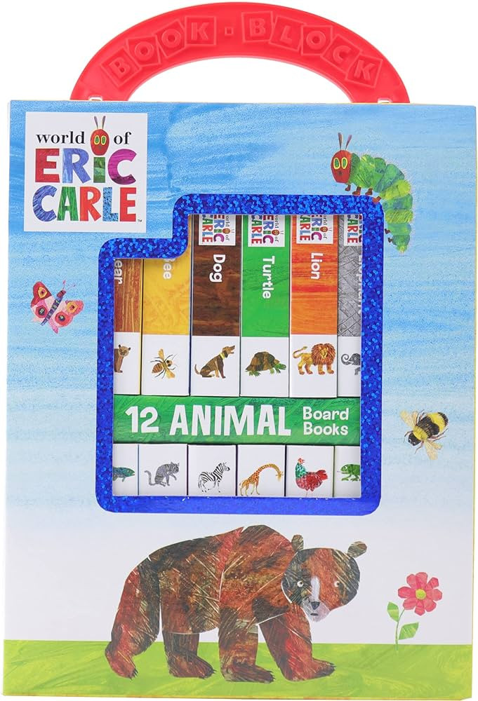 World of Eric Carle, My First Library Animal Board Book Block 12-Book Set - PI Kids | Amazon (US)