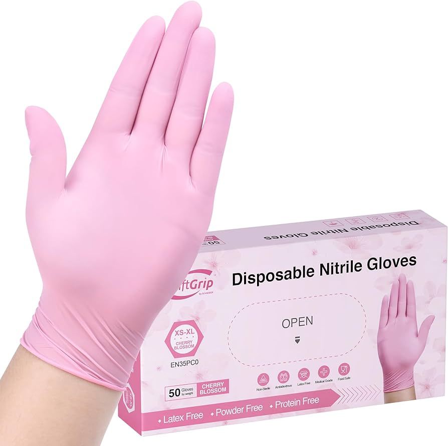 Nitrile Disposable Gloves, 3-mil, Medical exam Gloves Disposable Latex Free, Gloves for Cleaning ... | Amazon (US)