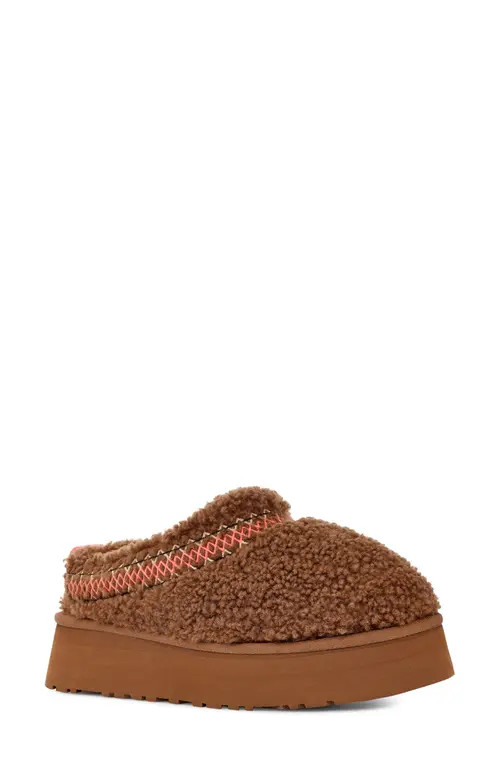 UGG(r) Tazz Braid Genuine Shearling Slipper in Hardwood at Nordstrom, Size 7 | Nordstrom