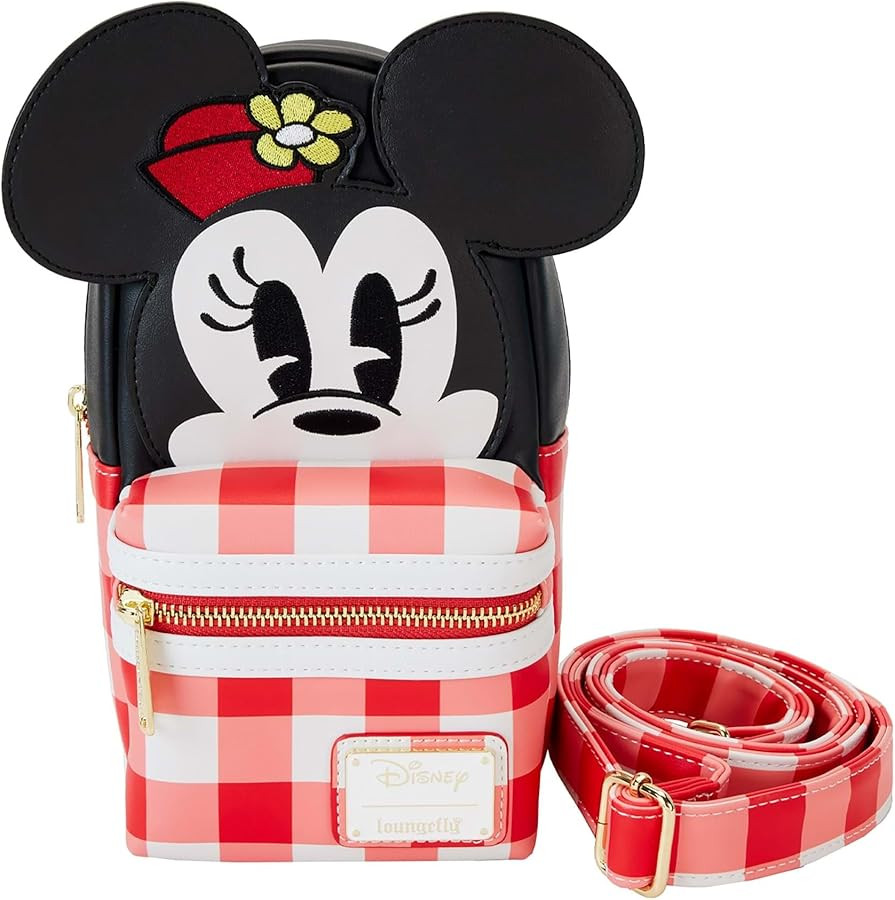 Loungefly Disney Minnie Mouse Cup Holder Crossbody Bag Minnie Mouse | Amazon (US)