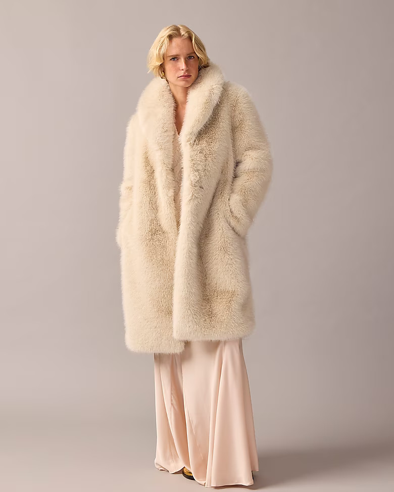 Collection limited-edition faux-fur coat | J. Crew US