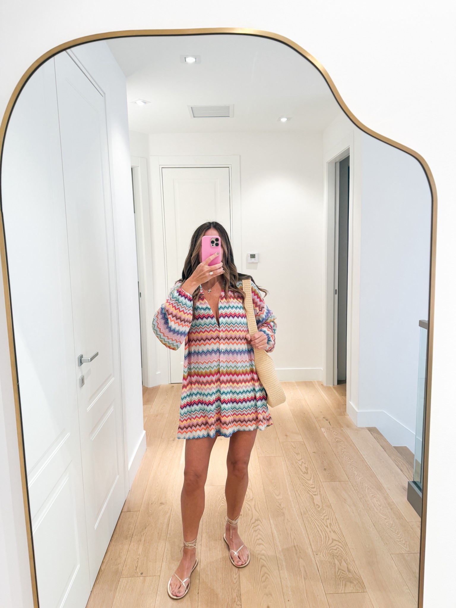 This shirt dress is SO good! Bag is an old Prada raffia bag  

#LTKootd #LTKOver40 #LTKmomlife