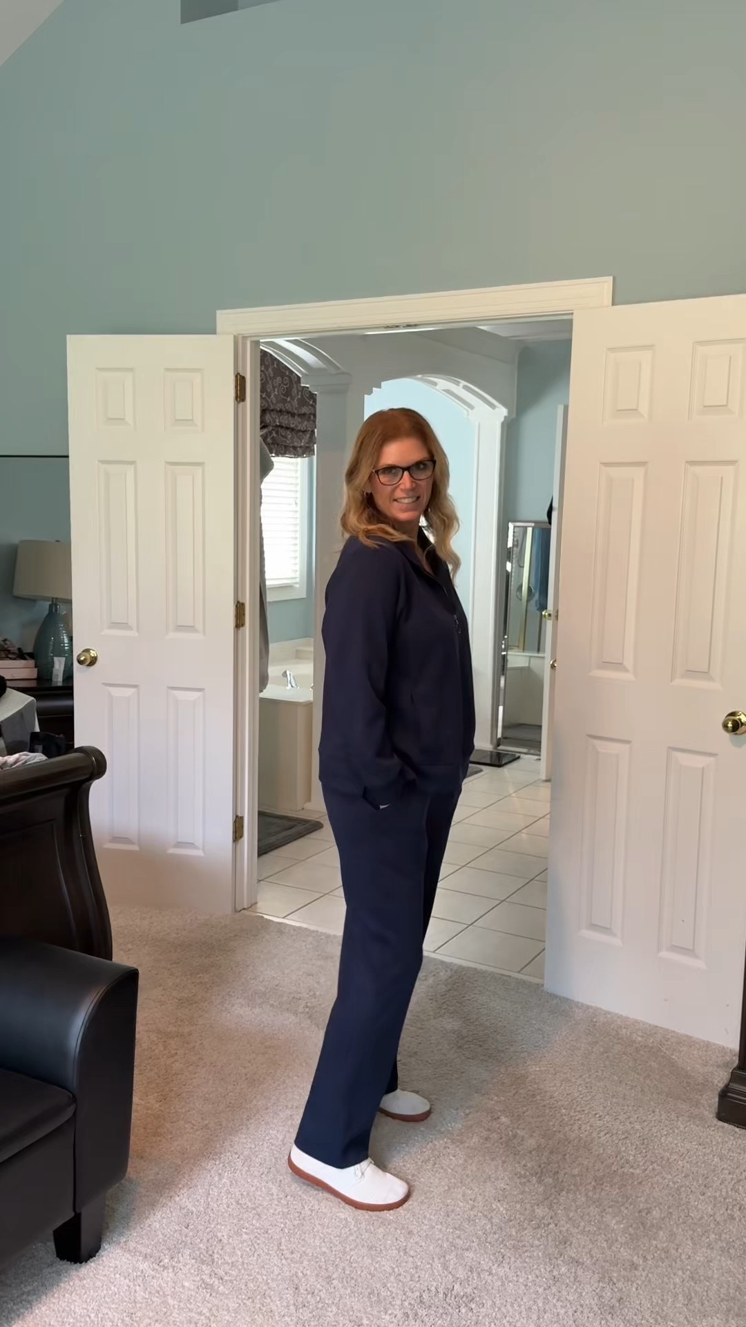 Meet your new travel day uniform.
This two-piece set gives instant style with a half-zip funnel-neck pullover and high-waisted wide-leg pants that make you look put together in literally seconds. The fabric is a soft, breathable rayon blend that stays comfy all day — long flights, errands, or just lounging at home.

Three pockets (yes, THREE!) keep your essentials close: phone, keys, boarding pass — all hands-free. Wear it as a matching set, or mix and match the pieces for endless outfits. Sneakers, boots, casual or dressed up… it all works.

I’ll link this one in my LTK because it’s the kind of outfit you’ll want in every color. 🤍✈️

women’s travel outfit
two piece travel set
half zip lounge set
travel day outfit
travel outfits for women
two piece sweatsuit for women
wide leg lounge set
airport outfit ideas
matching lounge set
cozy travel outfit
fall travel outfit
winter travel outfit
comfy travel clothes
women’s sweatsuit set
half zip pullover set

#traveloutfit #travelstyle #airportoutfit #matchingSet #cozyoutfit #loungewearset #fallstyle #winterstyle #widelegpants #twopieceset #athleisurestyle #errandsoutfit #traveldayfit #over30style

#LTKTravel #LTKHome #LTKActive