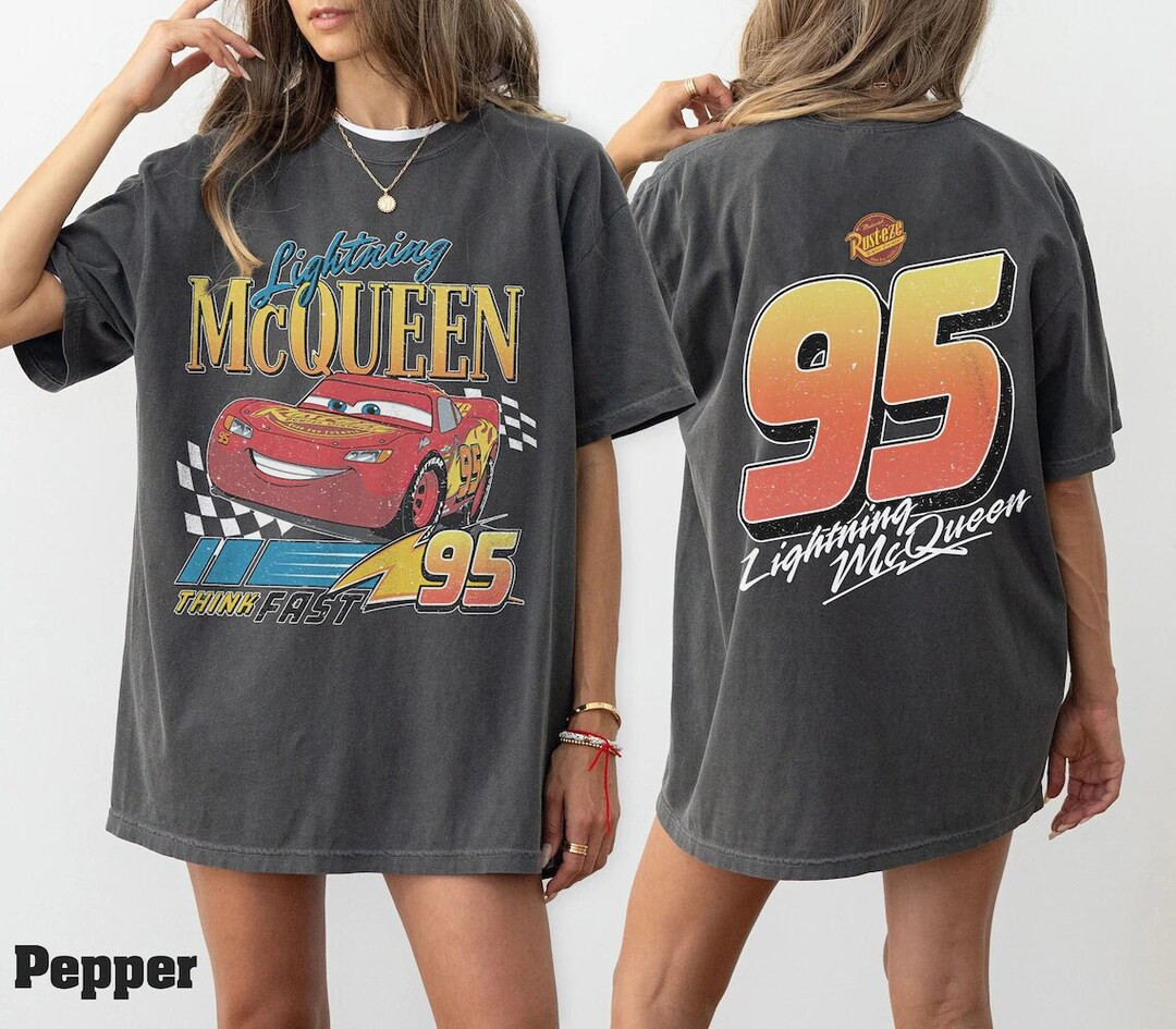 Vintage Lightning Mcqueen Shirt, 95 Lightning Mcqueen Shirt, Radiator Springs Tee, Rusteze Cars S... | Etsy (US)