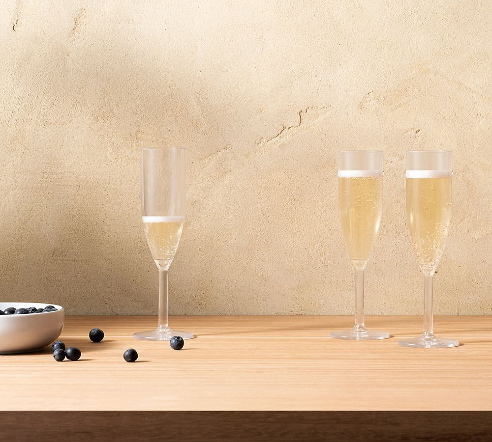 Bodum Oktett Outdoor Champagne Flutes - Set of 6 | Pottery Barn (US)